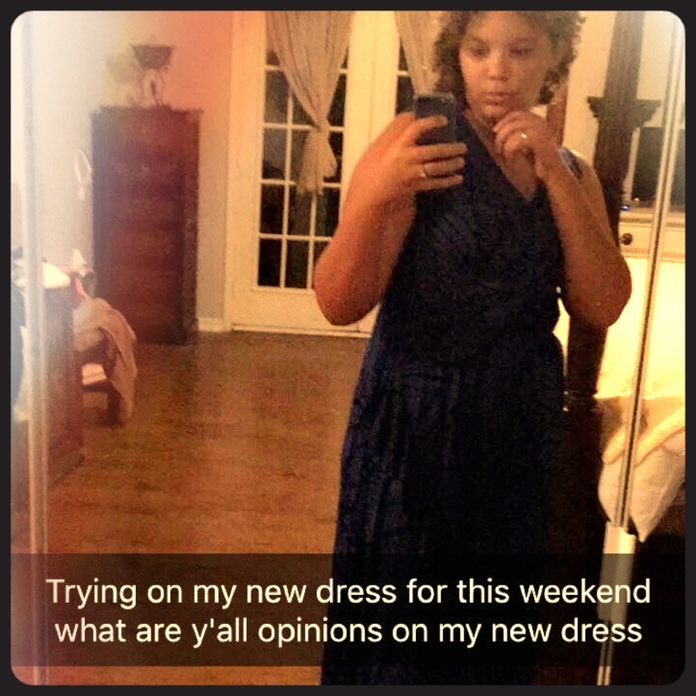 Blue no sleeve dress Size XL